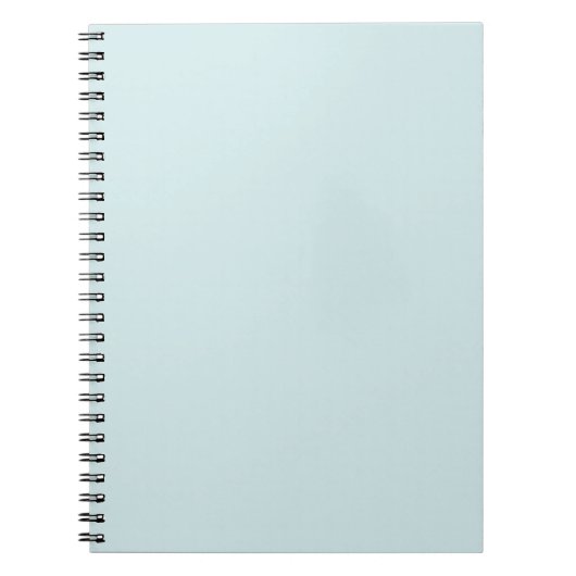 Light Cyan Solid Schlicht Color Notizblock (Vorderseite)