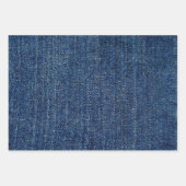 Light Dark Denim Gems Geschenkpapier Set (Vorderseite 3)
