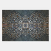 Light Dark Denim Gems Geschenkpapier Set (Vorderseite 2)