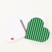 Light & Dark Green Strip Notebook Notizblock (Innenseite)