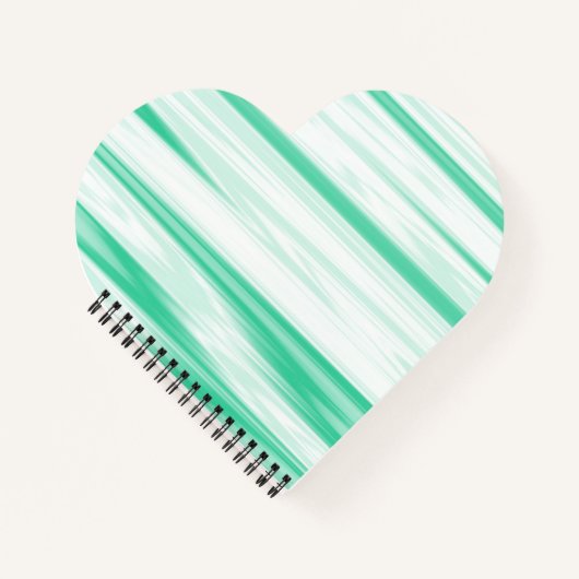 Light & Dark Green Swirt Notebook Notizblock (Vorderseite)