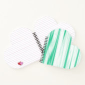 Light & Dark Green Swirt Notebook Notizblock (Innenseite)