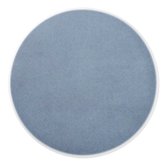 Light Denim Blue Round Custom Keramik Knock Keramikknauf (Vorderseite)