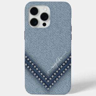 Light Denim mit Rhinestones Case-Mate iPhone Hülle
