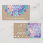 Light Devotion Mandala Kraft Visitenkarte (Vorne/Hinten)