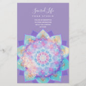 Light Devotion Mandala Lilac Intro | Dienstleistun Flyer (Hinten)
