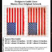 Light Distressed American Flag Pair EX1 Decoupage Seidenpapier