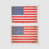 Light Distressed American Flag Pair EX1 Decoupage Seidenpapier (Vorderseite)