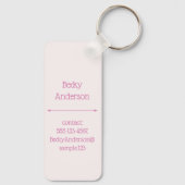 Light Dream Mode Colors Schlüsselanhänger (Rückseite)