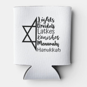 Light Dreidel Latke Kanish Menorah Hanukkah Dosenkühler