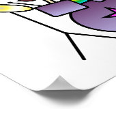 Light Drummer Girl Poster (Ecke)