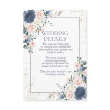 Light Dusty Blue Blush Pink Gold Floral Wedding