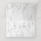 Light Dusty Blue Burgundy Floral Platzkarte (Innenseite Aufgefaltet)