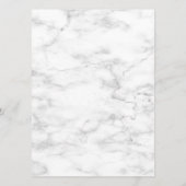 Light Dusty Blue Burgundy Floral Wedding Menükarte (Rückseite)