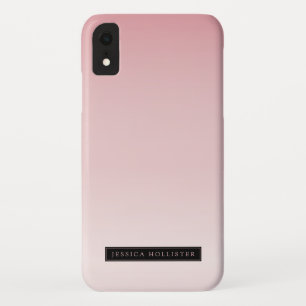 Light Dusty Rose Ombre Gradient & Ihr Name Case-Mate iPhone Hülle
