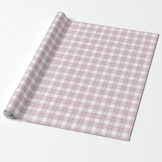 Light Dusty Rose Wrapping Pattern Roll Geschenkpapier (Ungerollt)