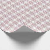 Light Dusty Rose Wrapping Pattern Roll Geschenkpapier (Ecke)