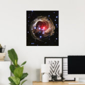 "Light Echo" beleuchtet Staub um die Supergiant St Poster (Heimbüro)