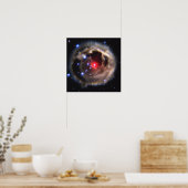 Light Echoes aus Red Supergiant Star V838 Monocer Poster (Küche)