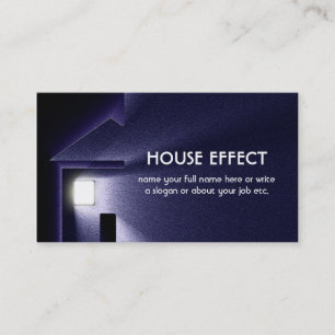 Light Electric Night House und Winter Visitenkarte