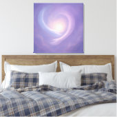 Light Embrace Abstract Spiritual Energy inLavender Leinwanddruck (Insitu (Schlafzimmer))