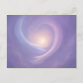 Light Embrace Soothing Lavender Energy Postkarte (Vorderseite)