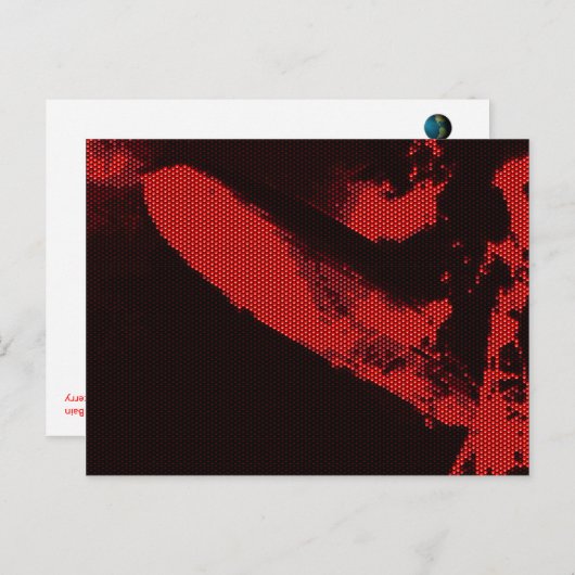 Light Emiting Diode Zeppelin Postkarte (Vorne/Hinten)