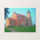 Light Erie Great Lakes Kanada. Puzzle (Horizontal)