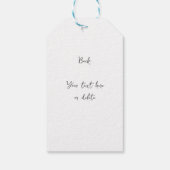 Light Eukalyptus Glow Gold Greenery Vielen Dank Geschenkanhänger (Rückseite)