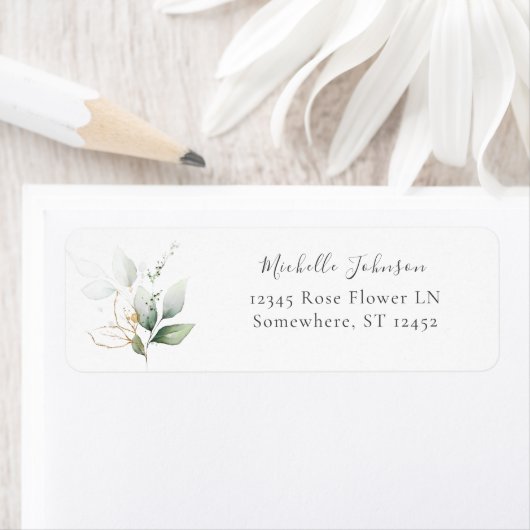 Light Eukalyptus Glow Gold Rücksendeadresse (Insitu)