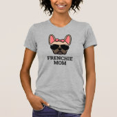 Light Fawn Female French Bulldog Frenchie Dog Mama T-Shirt (Vorderseite)