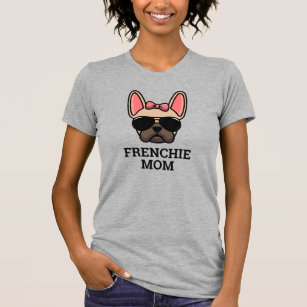 Light Fawn Female French Bulldog Frenchie Dog Mama T-Shirt