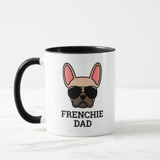Light Fawn French Bulldog Frenchie Dog Vater Tasse (Links)