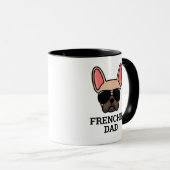 Light Fawn French Bulldog Frenchie Dog Vater Tasse (VorderseiteRechts)