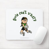 Light Female Volleyball Player in Green Uniform Mousepad (Mit Mouse)
