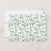 Light Ferns | Flache Mitteilungskarte (Rückseite)