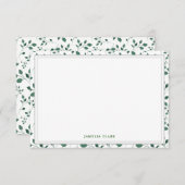 Light Ferns | Flache Mitteilungskarte (Vorne/Hinten)