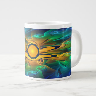 'Light Flame Abstrakt 163' Jumbo-Tasse