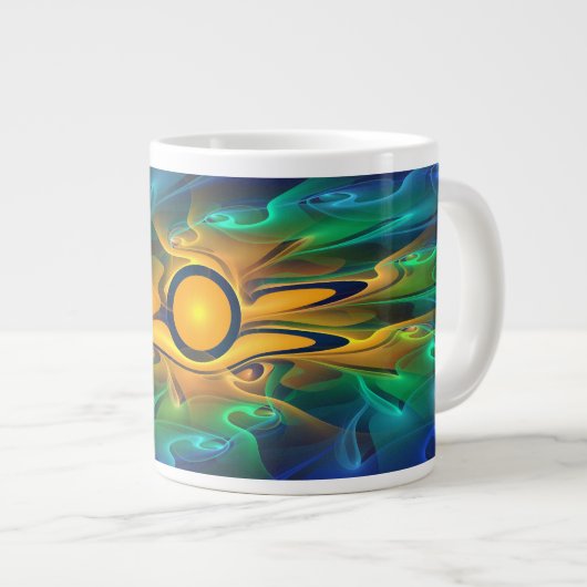 'Light Flame Abstrakt 163' Jumbo-Tasse (Vorderseite Rechts)