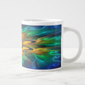 'Light Flame Abstrakt 163' Jumbo-Tasse (Rechts)