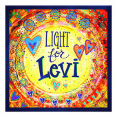 "Light for Levi" Inspirivity Foto Print (Vorne)