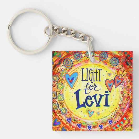 "Light for Levi" Inspirivity Schlüsselanhänger (Vorderseite)