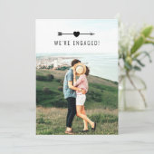 Light Foto | Ankündigung der Verlobung (Stehend Vorderseite)