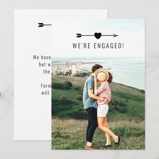 Light Foto | Ankündigung der Verlobung (Vorne/Hinten)