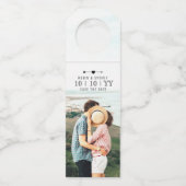 Light Foto | SAVE THE DATE | Flasche | Top Flaschenanhänger (Vorderseite)