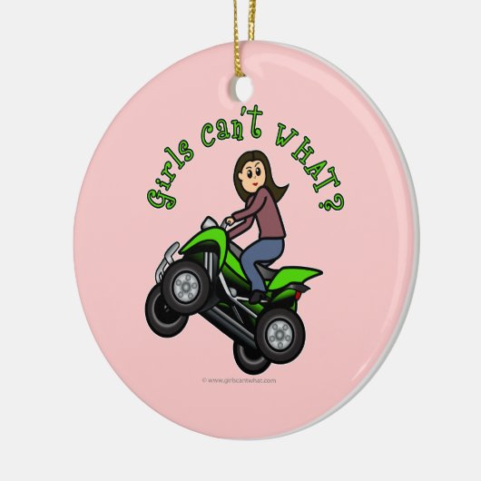 Light Four-Wheeler Keramik Ornament (Links)