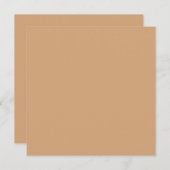 Light French Beige Solid Color Flat Danke Karte (Vorne/Hinten)