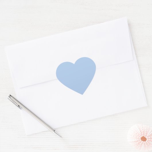Light French Blue Heart Stickers (Umschlag)