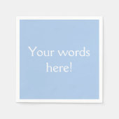 Light French Blue Personalisiert Serviette (Vorderseite)