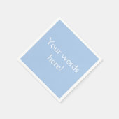 Light French Blue Personalisiert Serviette (Ecke)